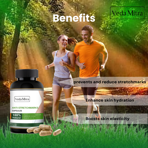 Stretch Mark Capsules: A Comprehensive Solution for Reducing and Preventing Stretch Marks through Key Ingredients.