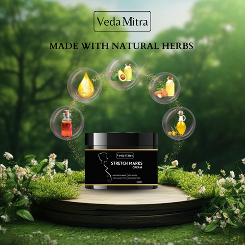 Vedamitra Stretch Marks Cream – Fade Stretch Marks, Glow with Confidence!
